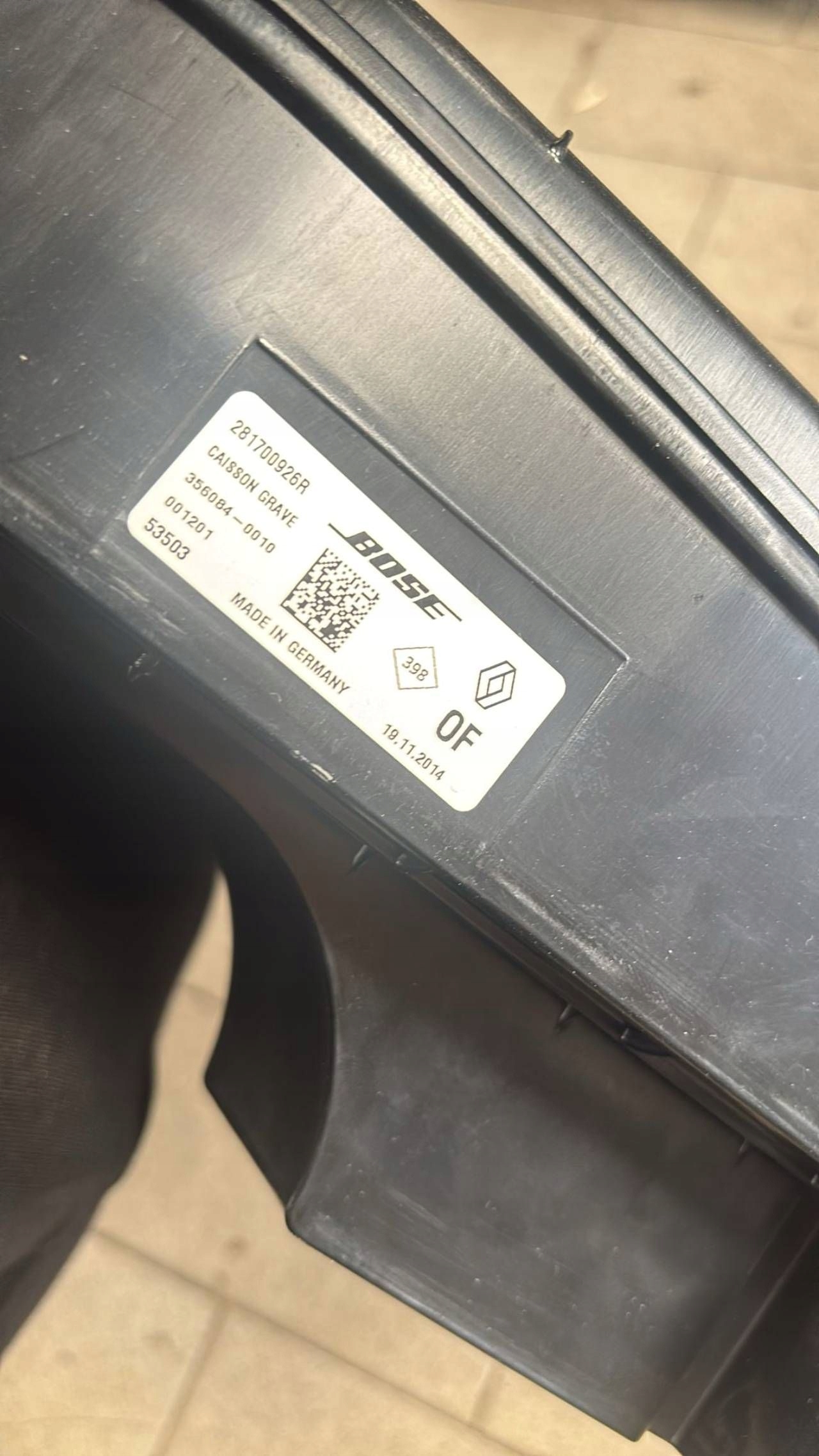 Subwoofer Renault Espace V (RFC) 281700926R