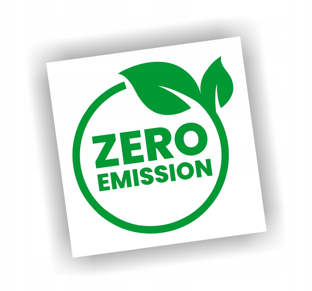 Naklejka Zero Emission samochód elektryczny elektryk electric naklejki!