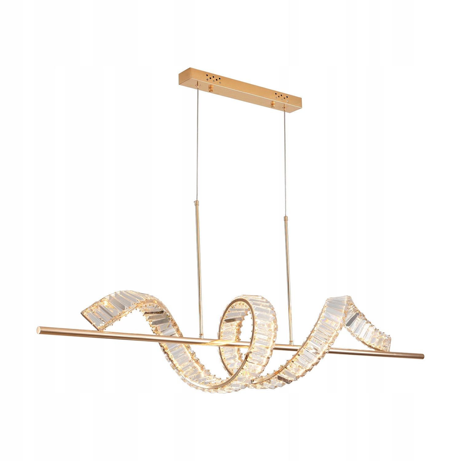 Reprezentativní křišťálová lampa Ritz do hotelu nad recepcí, hala glamour