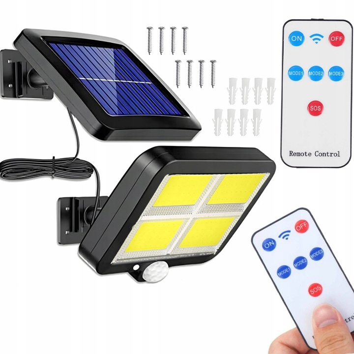 

Lampa Solarna Led Czujnik Zmierzchu I Ruchu Pilot
