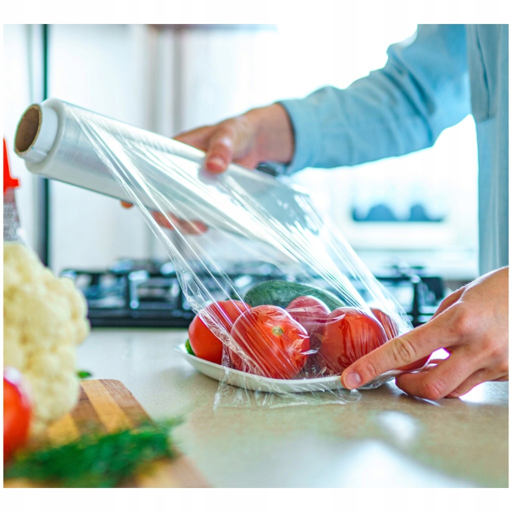 Folia spożywcza cateringowa stretch 29cm/0.5kg Cechy dodatkowe możliwość mrożenia