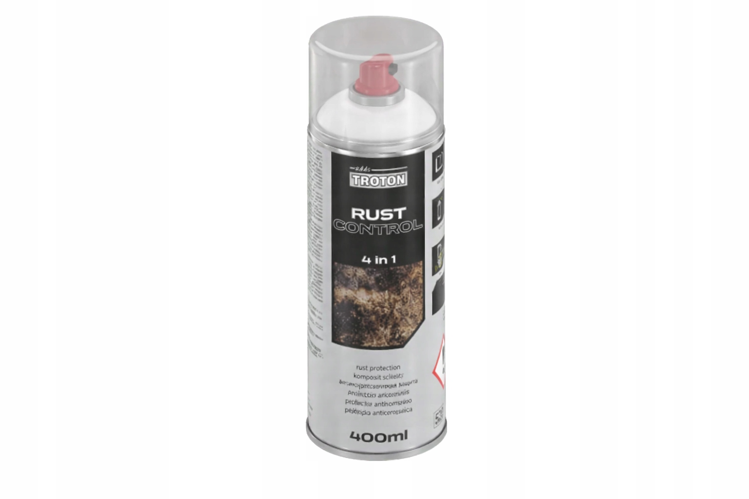Troton Rust Control 4w1 Ral 9006 srebrny 400ml spray na rdzę