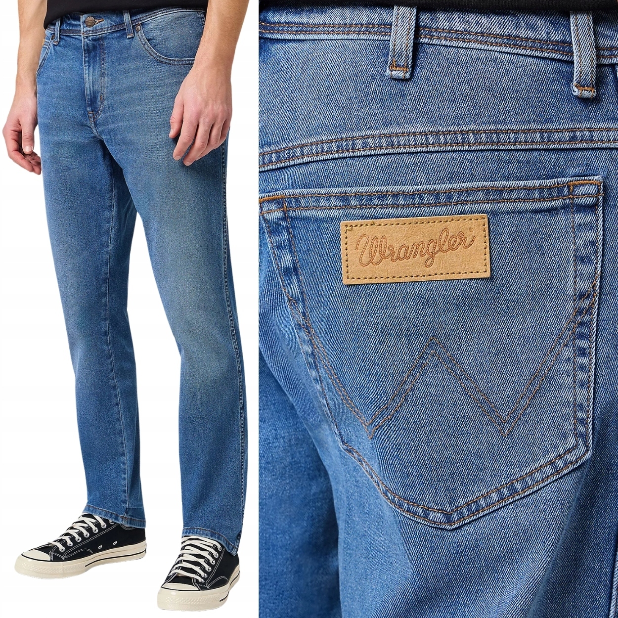 Wrangler Texas Slim The Marverick lehce přiléhavé džínové kalhoty W34 L32