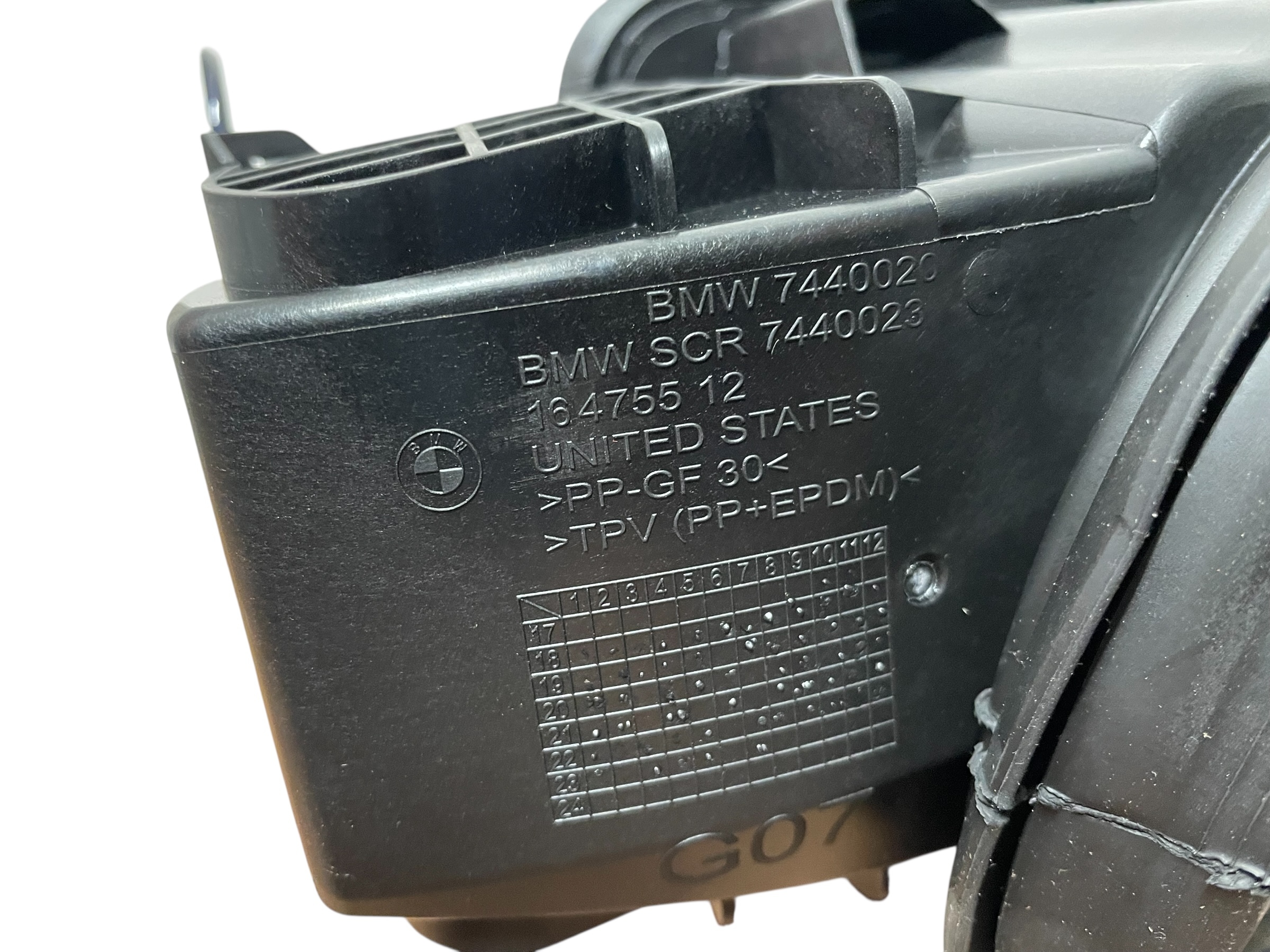 Volet Mécanisme Réservoir Carburant BMW X7 G07 Couleur C3Z