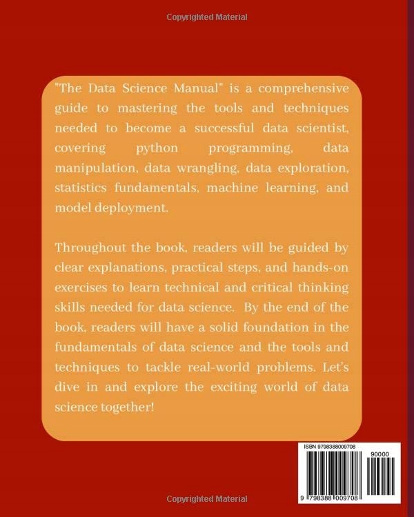 Hoang, Vu The Data Science Manual: A Comprehensive Guide to Tools and Techn Język publikacji angielski