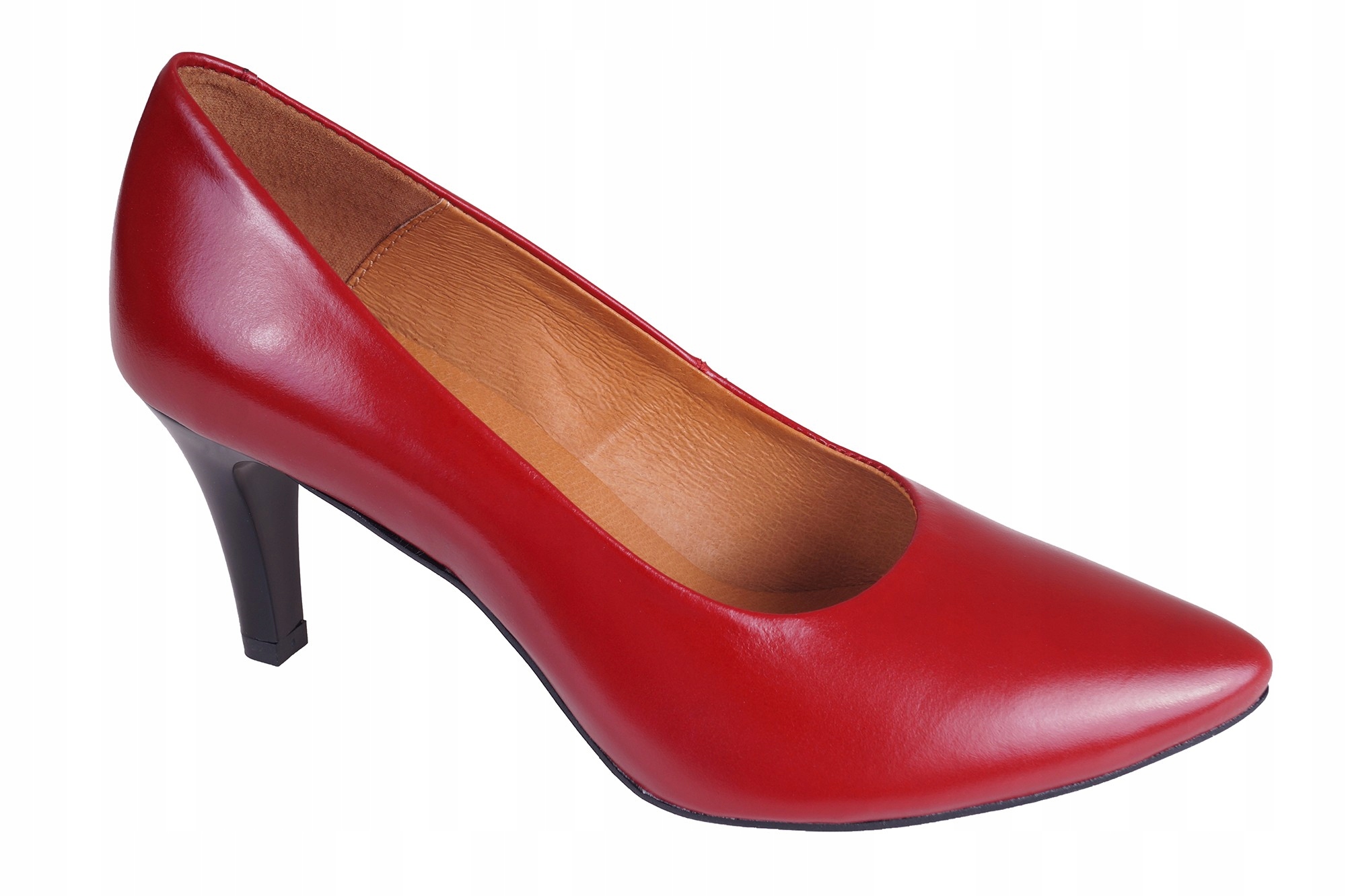 

Czółenka Półbuty Skórzane Wielbut 180 Czerwone 34