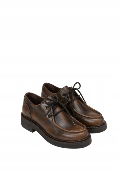 Marc Opolo Hnědé Pánské Kožené Polobotky S Ozdobným Střihem 40 T7D