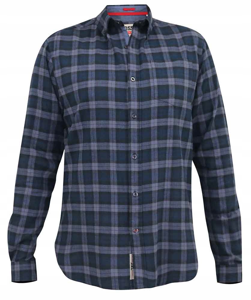 Męska koszula flanelowa w krate Luton D555 duże rozmiary 4XL
