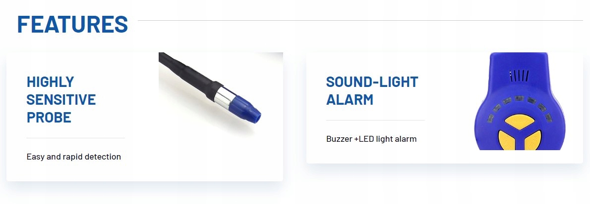 Elektroniczny wykrywacz nieszczelności freonu R134a, R404a, R410a, F-gazy EAN (GTIN) 6910260626497