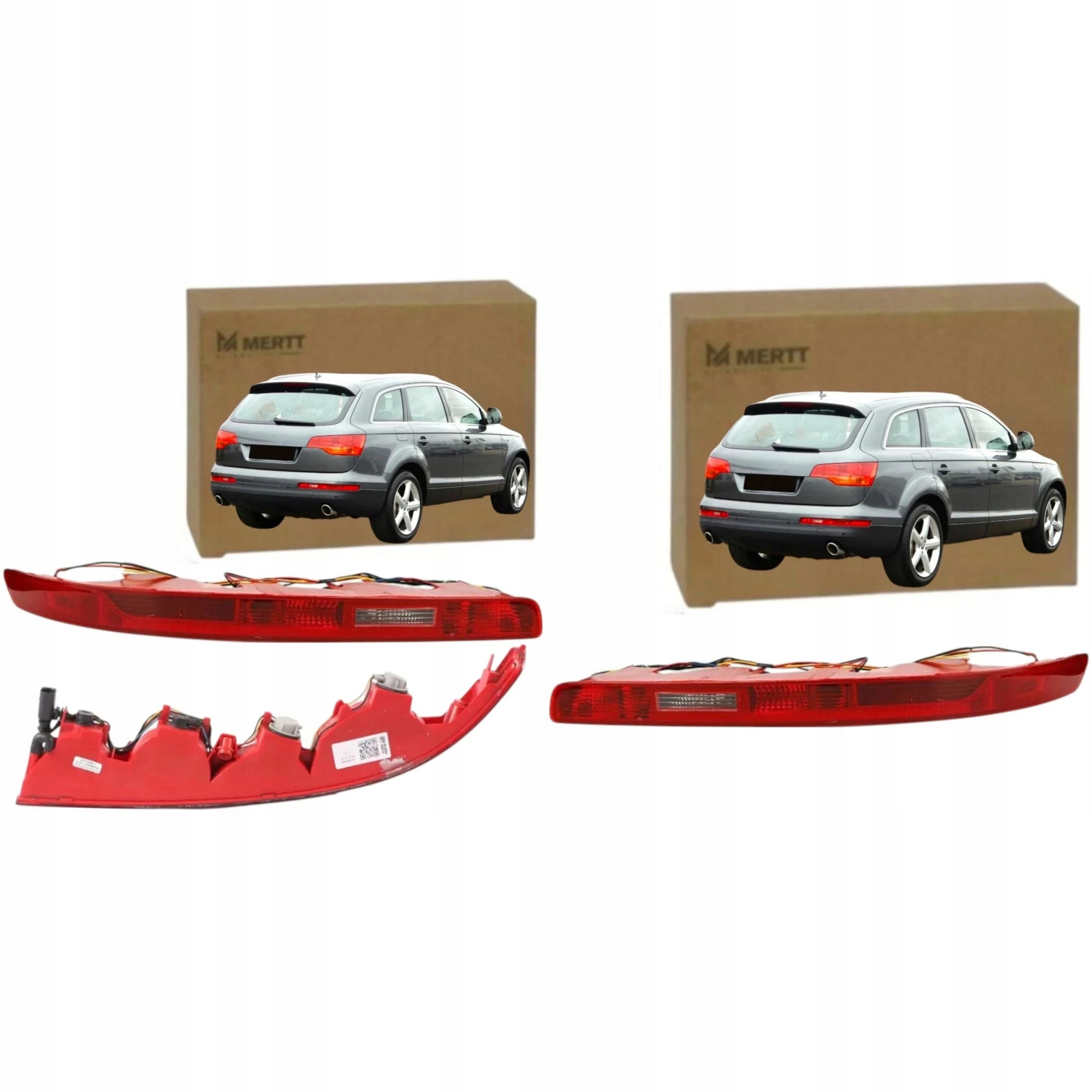 Audi Q7 4L 2005-2015 Zadní Světla Zadního Nárazníku Proti Zamlžování Komplet