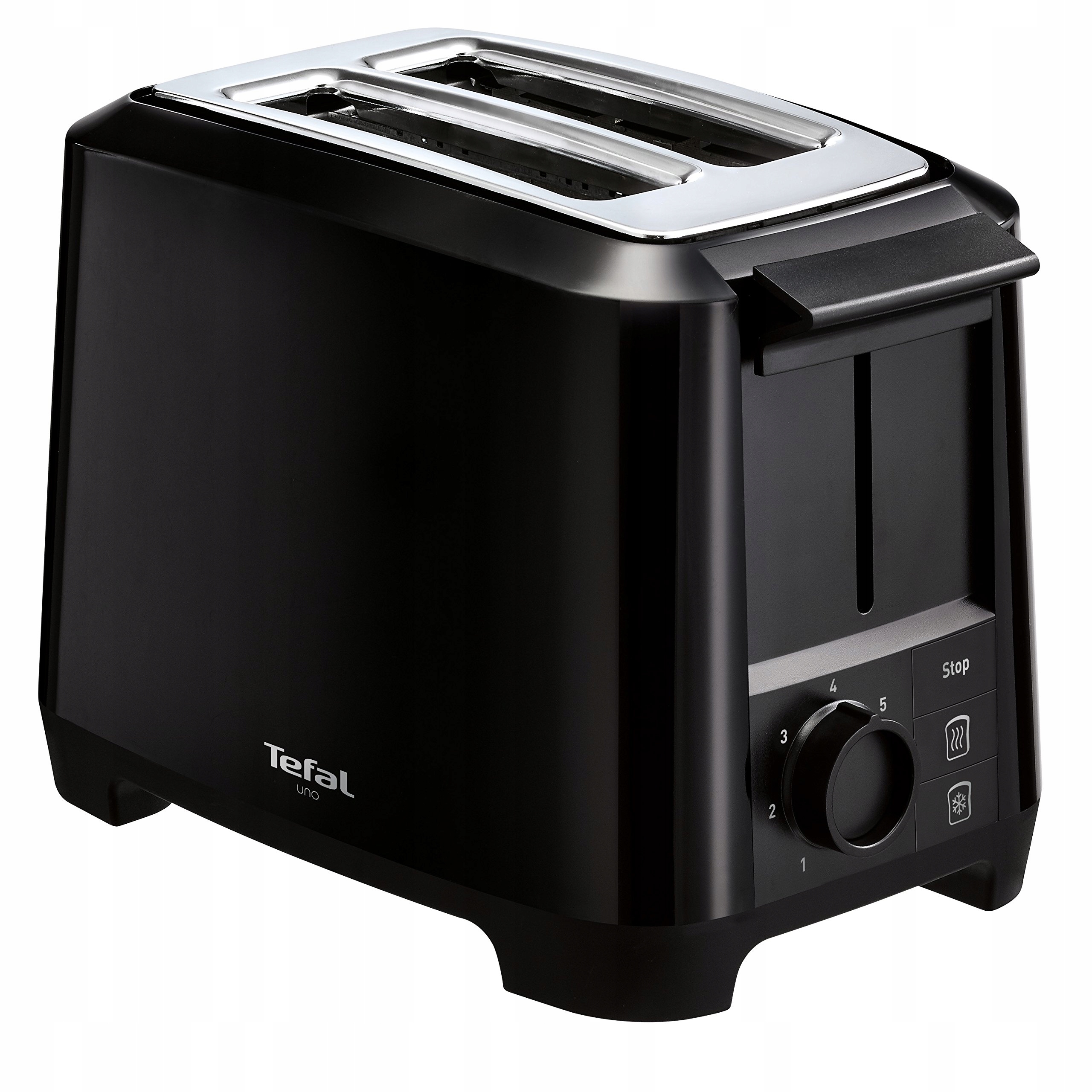 TEFAL Uno TT1408 Toster 7 Stopni Opiekania 800W Czarny — miniatura 3