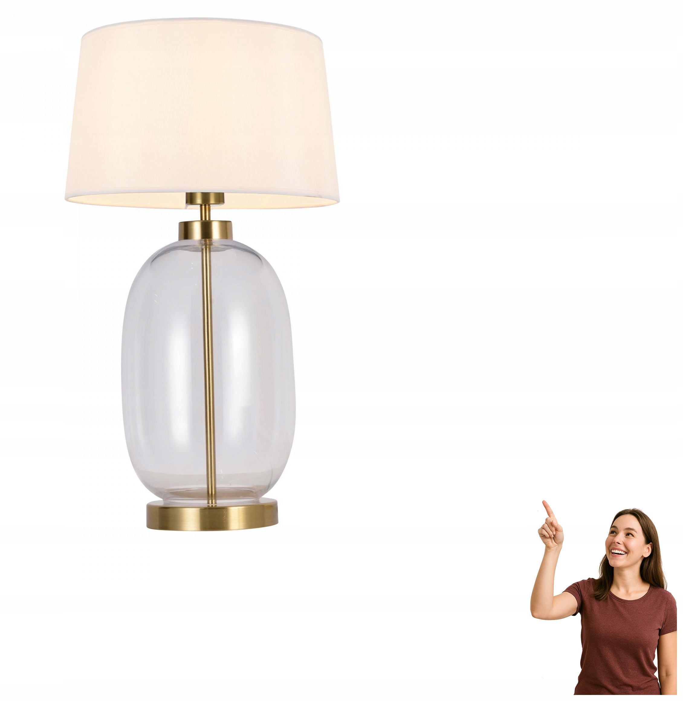 Stolová lampa Vaze T4108-WH+CL Zuma Line