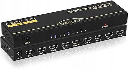 Rozbočovač Hdmi 8-směrový 4K
