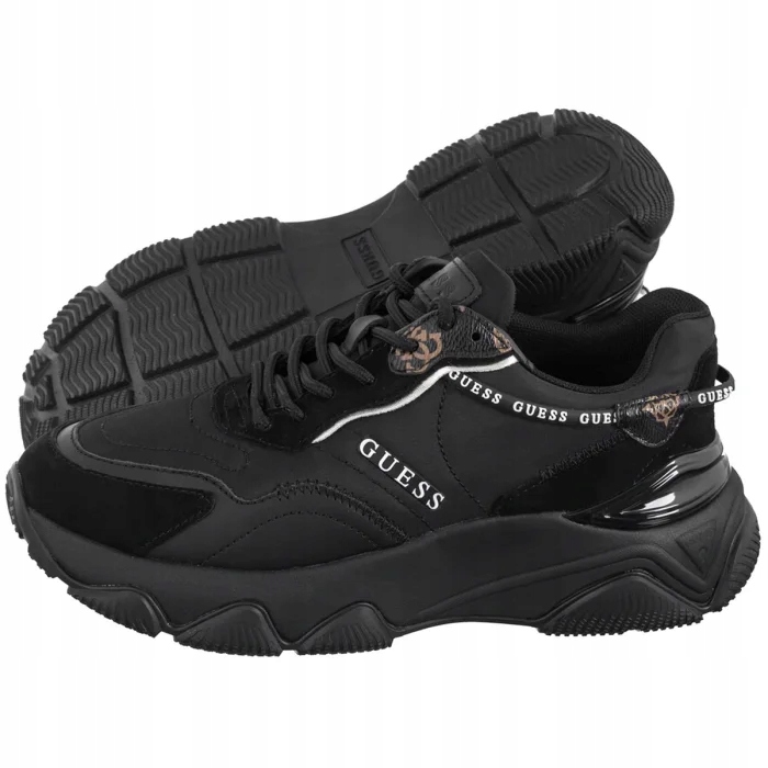 Dámské sportovní boty Sneakers Guess Micola Black FL7MIC Černé