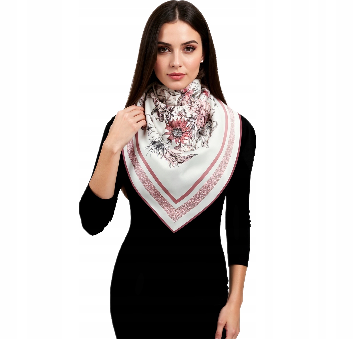 Hedvábný Šátek 100% Přírodní Morušový Hedvábí, Prémiová Kvalita+