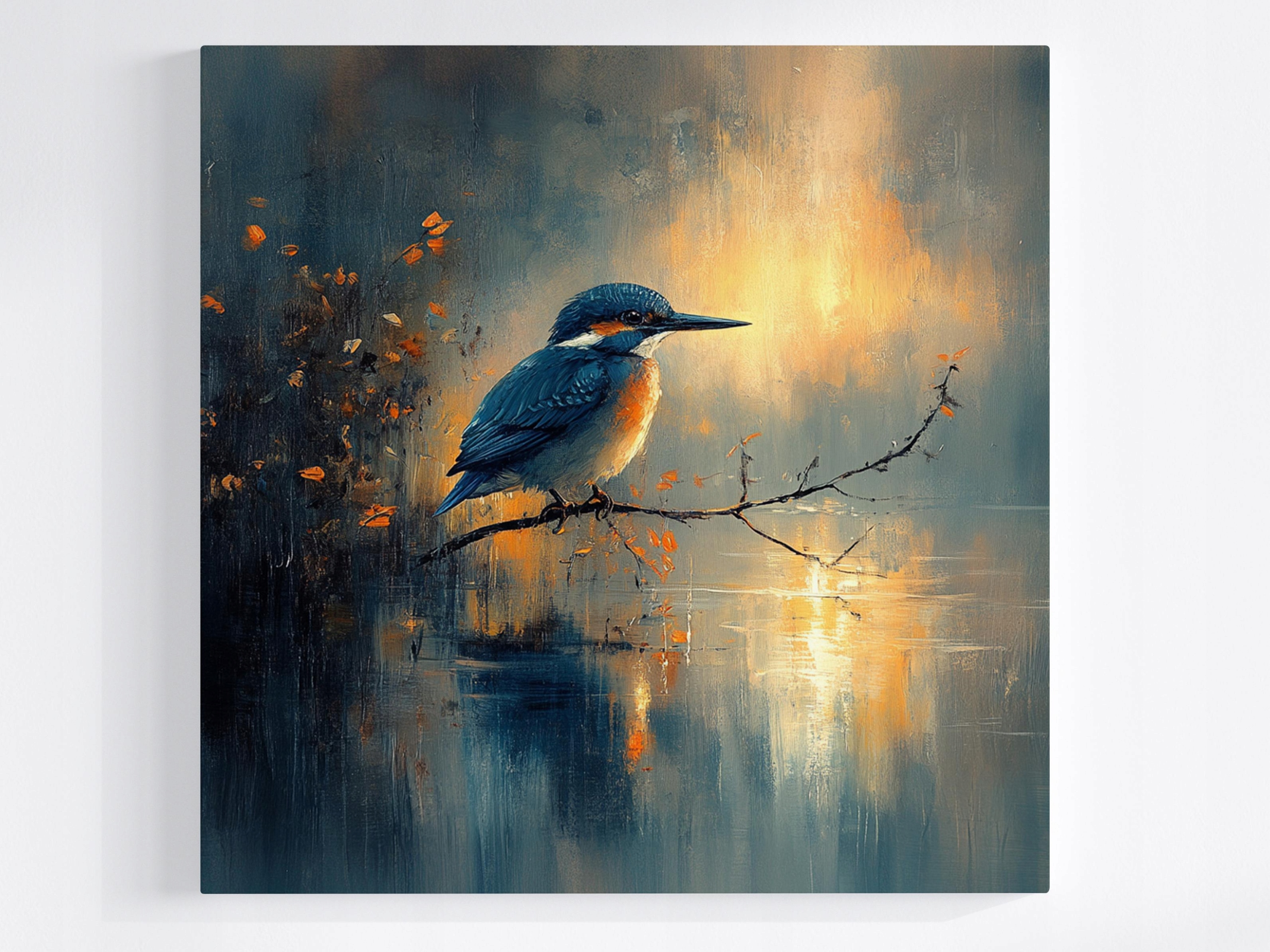 Obraz Na Plátně Canvas Ptáček Zimorodek Příroda Fauna 80x80