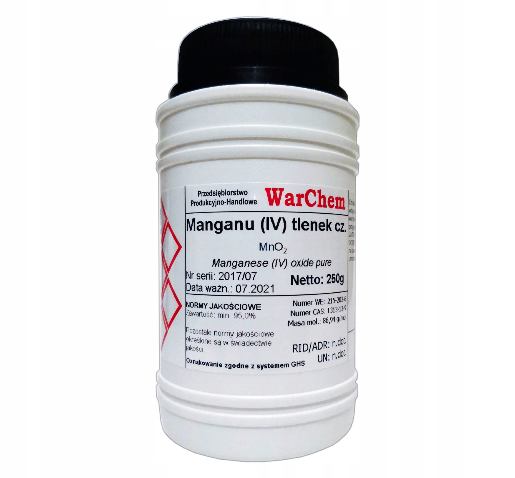 

Dwutlenek Manganu 250g Warchem [47695]