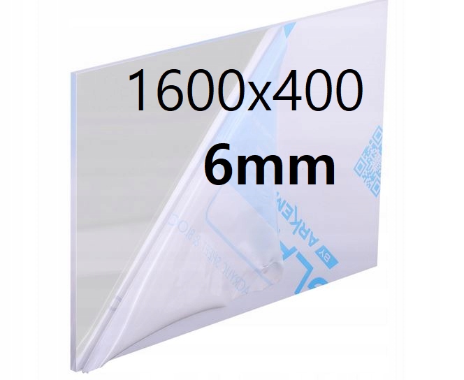Plexi /plexi Plexa Bezbarvá na míru 1600x400x6 mm Akrylová Deska