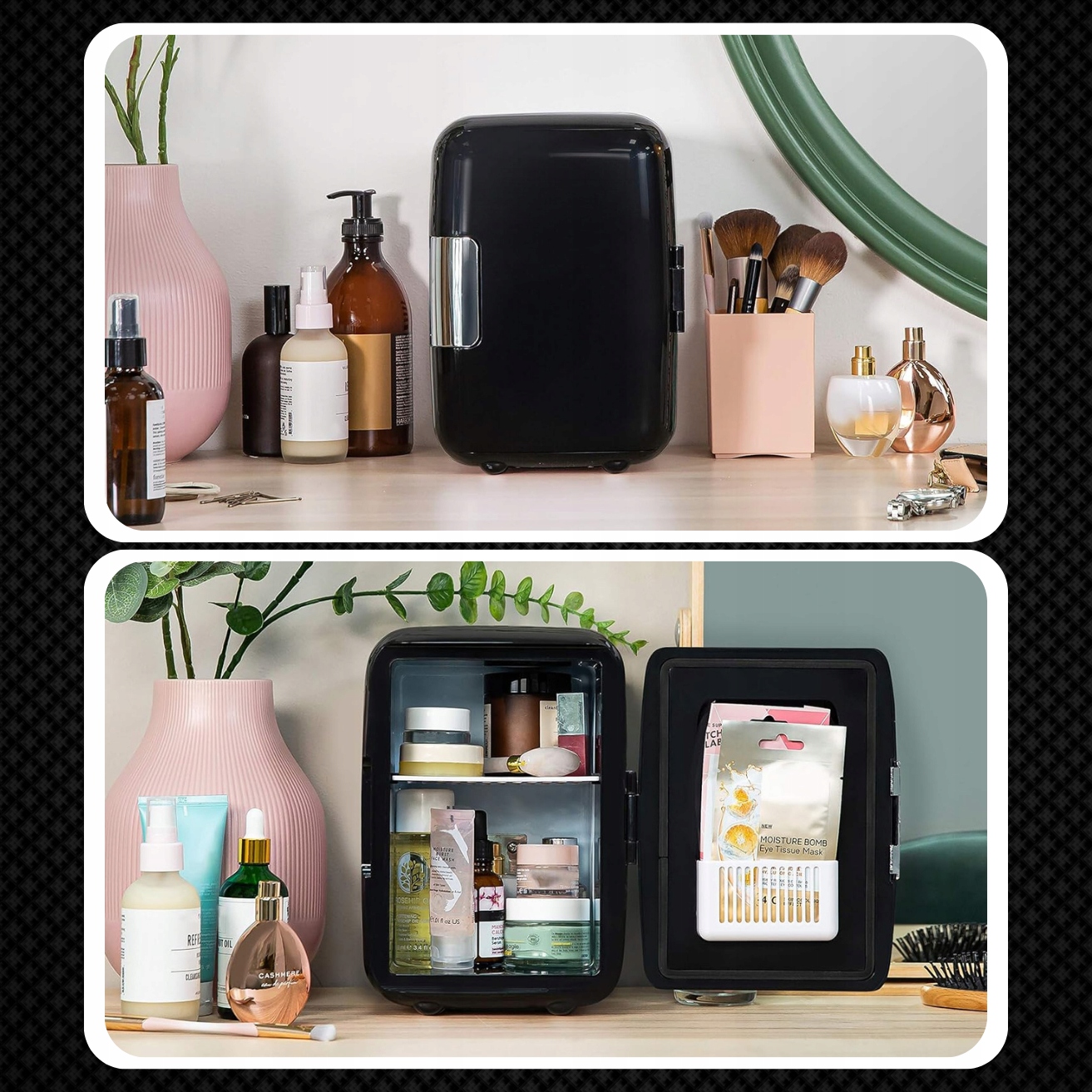 LODÓWKA TURYSTYCZNA PRZENOŚNA 12V 2w1 4L 220-240V DO SAMOCHODU DO DOMU Wysokość produktu 25 cm