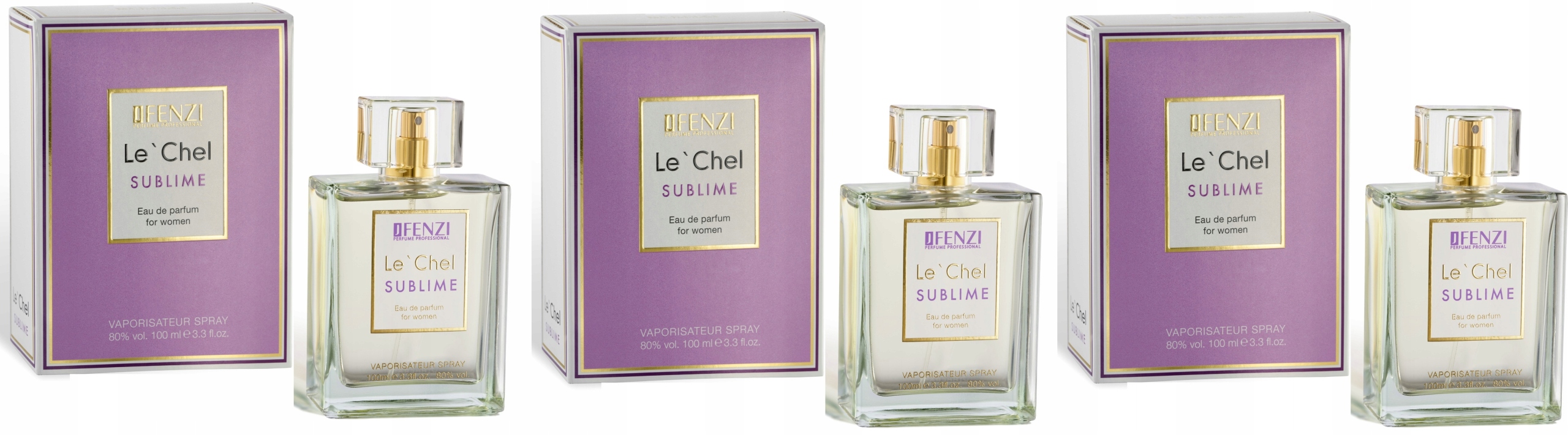 JFenzi Le Chel Sublime Women 3x100 ml parfémovaná voda