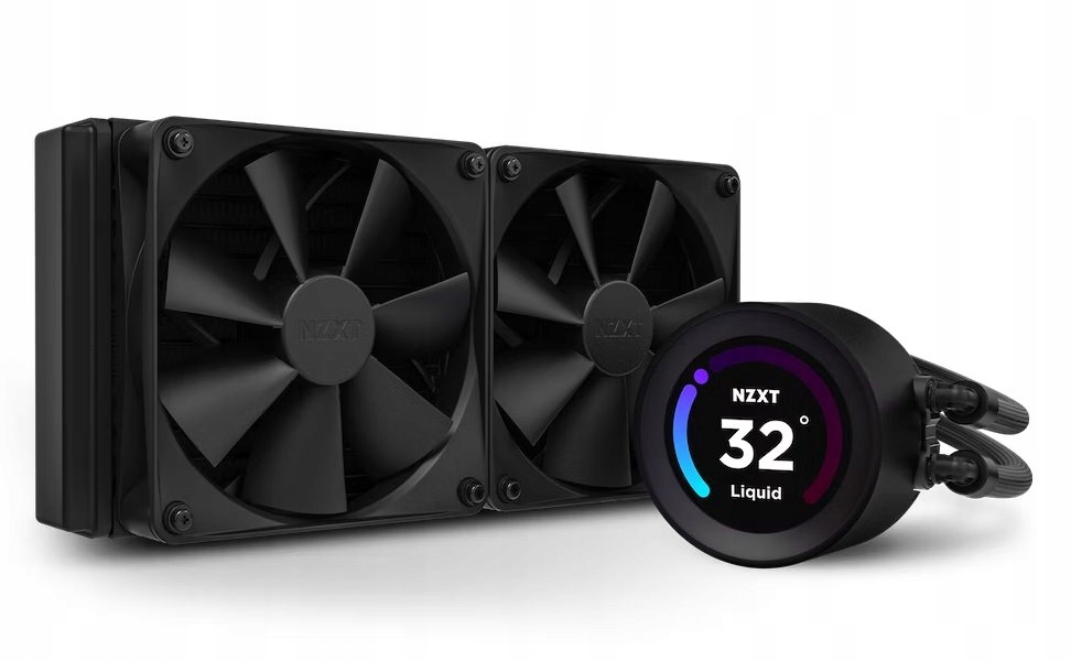 Nzxt vodní chladič Kraken 240 Elite 2x120mm fan 4-pin Pwm LCD disp.