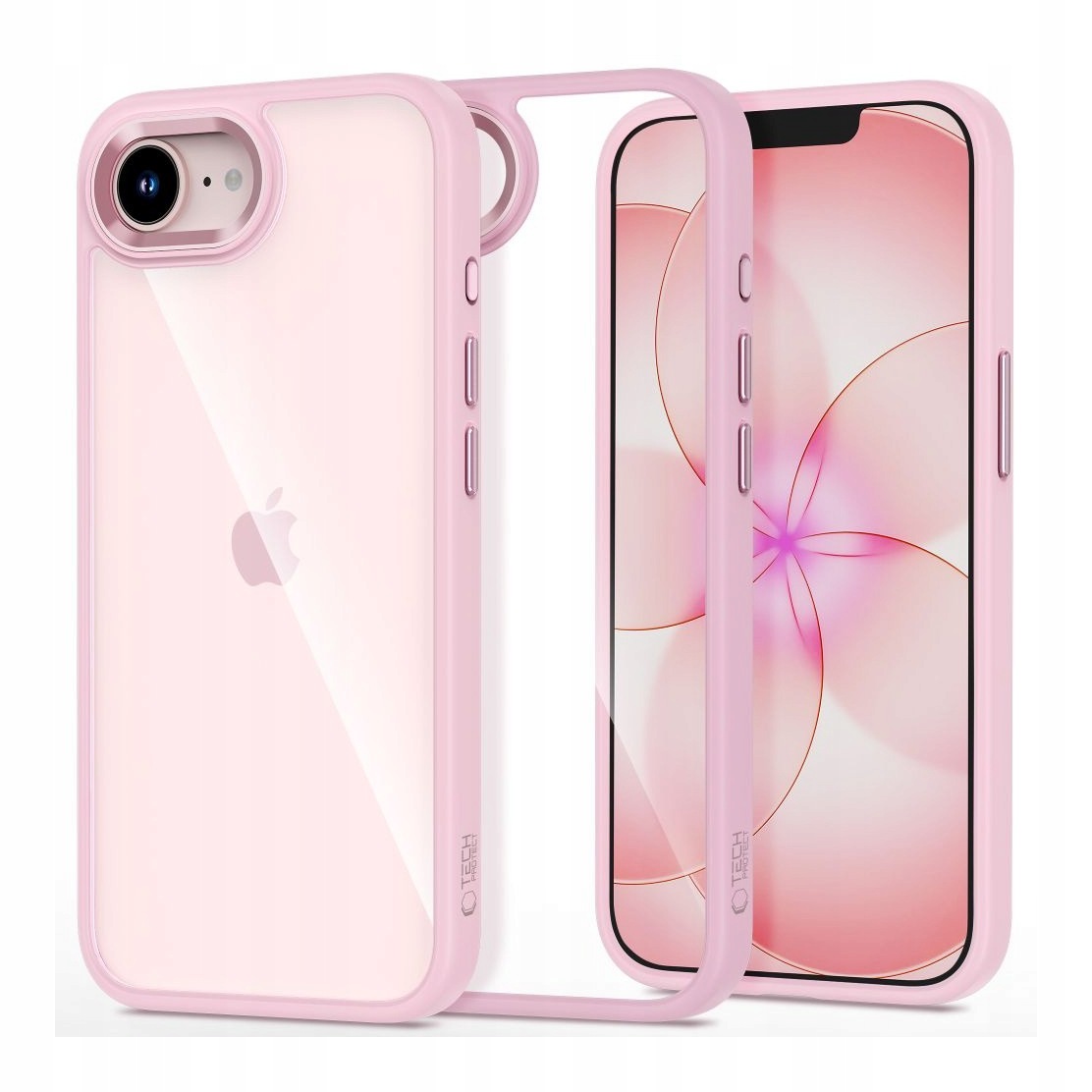 Etui do iPhone 16E 17E Tech-Protect Magmat różowo-przezroczyste