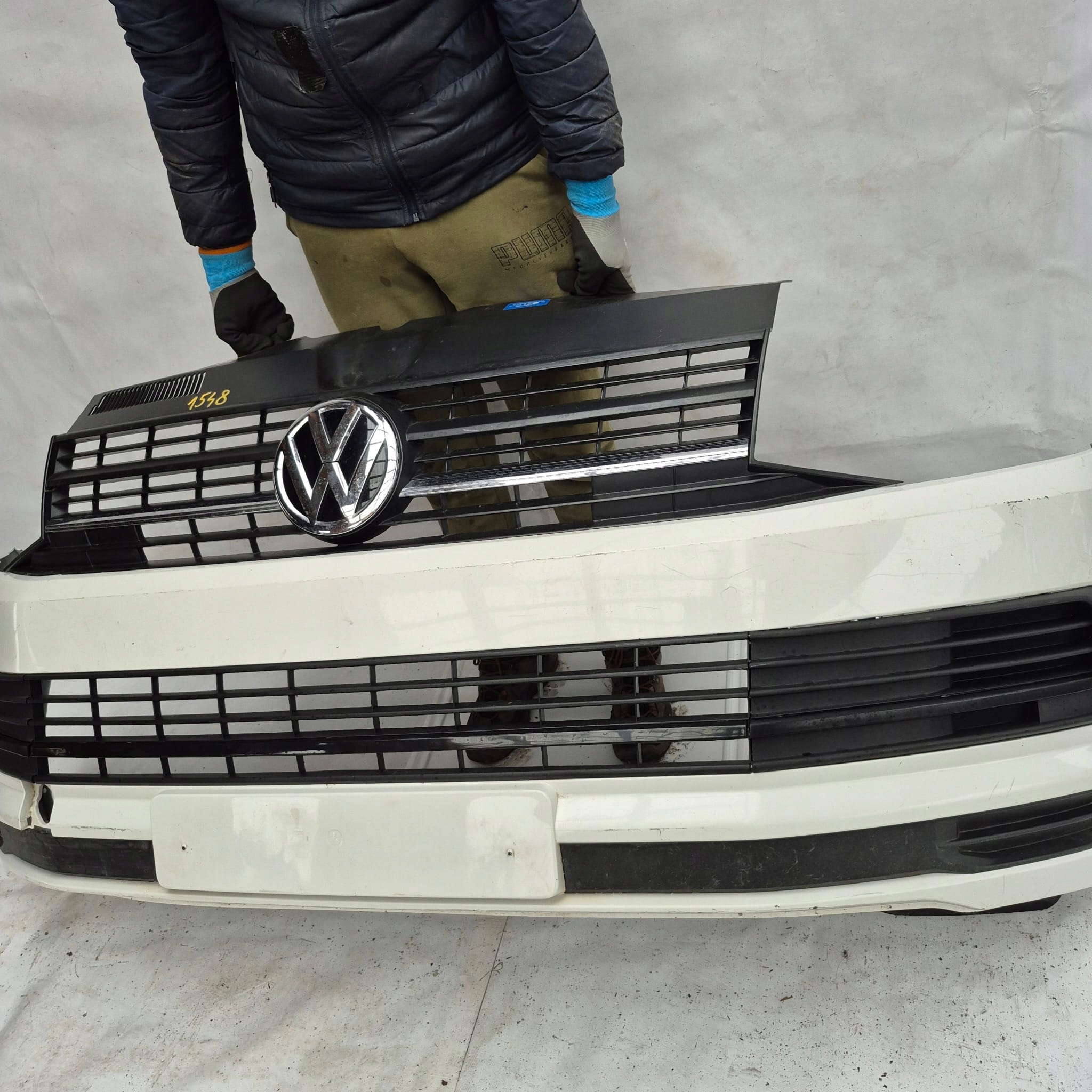 VW T6 MULTIVAN 7E0 15- bumper front front grill without DZIUR 7E5807221D