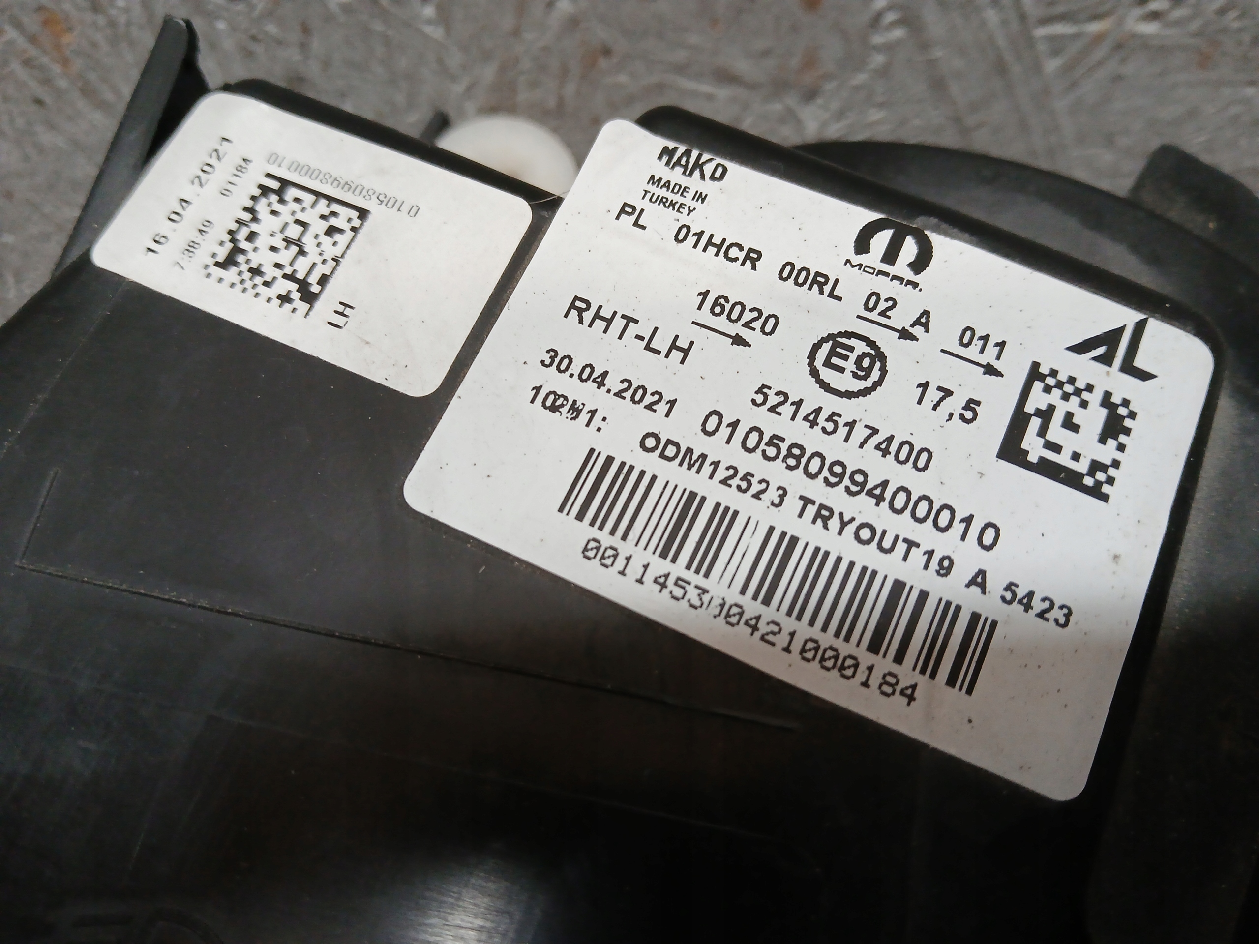 light front left FIAT TIPO II 2 lens LED 5214517400