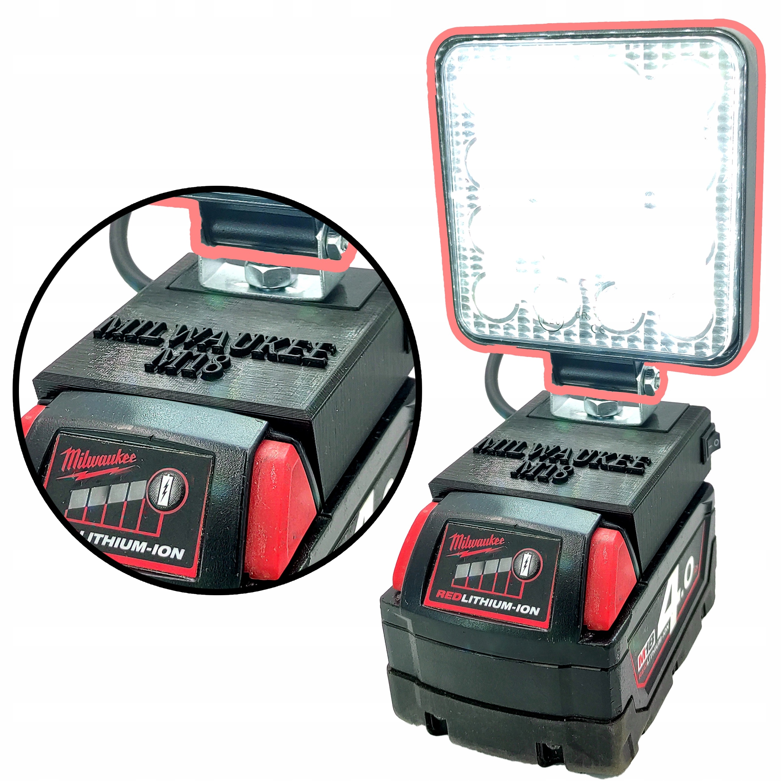 

Lampa Halogen Roboczy Do Milwaukee 48W Grawer