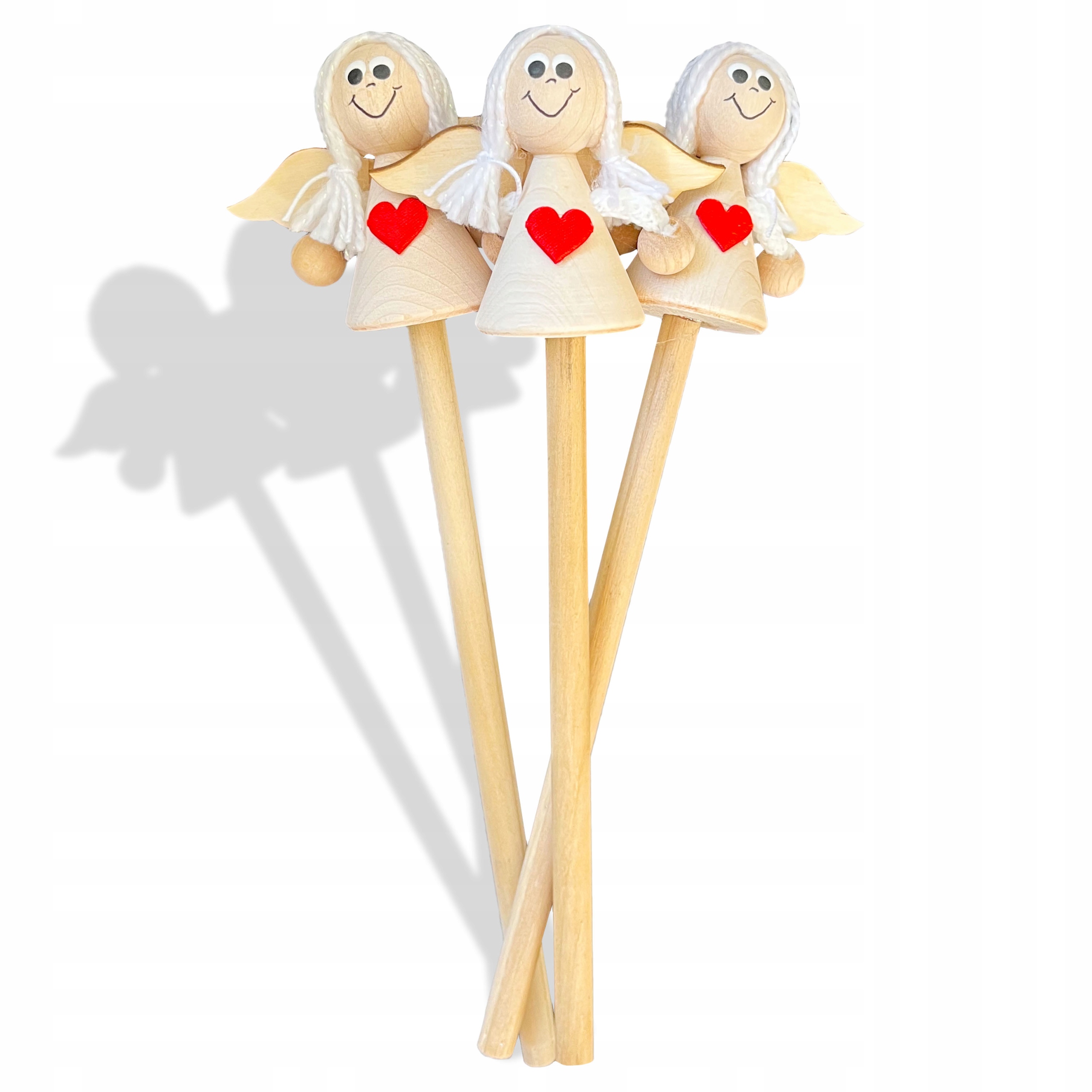 

Drewniany Ołówek Aniołek Figurka Szkolny Dziecięcy