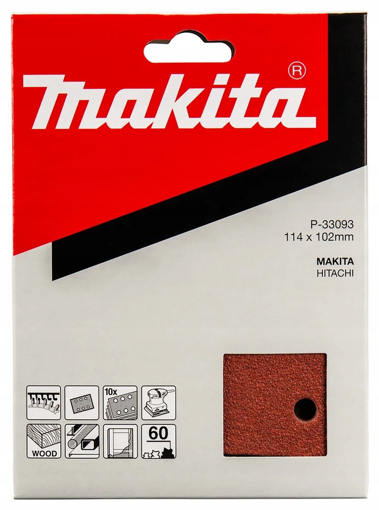 Makita Papier szlifierski 114 x 102 mm, 60GP-33093 P-33093