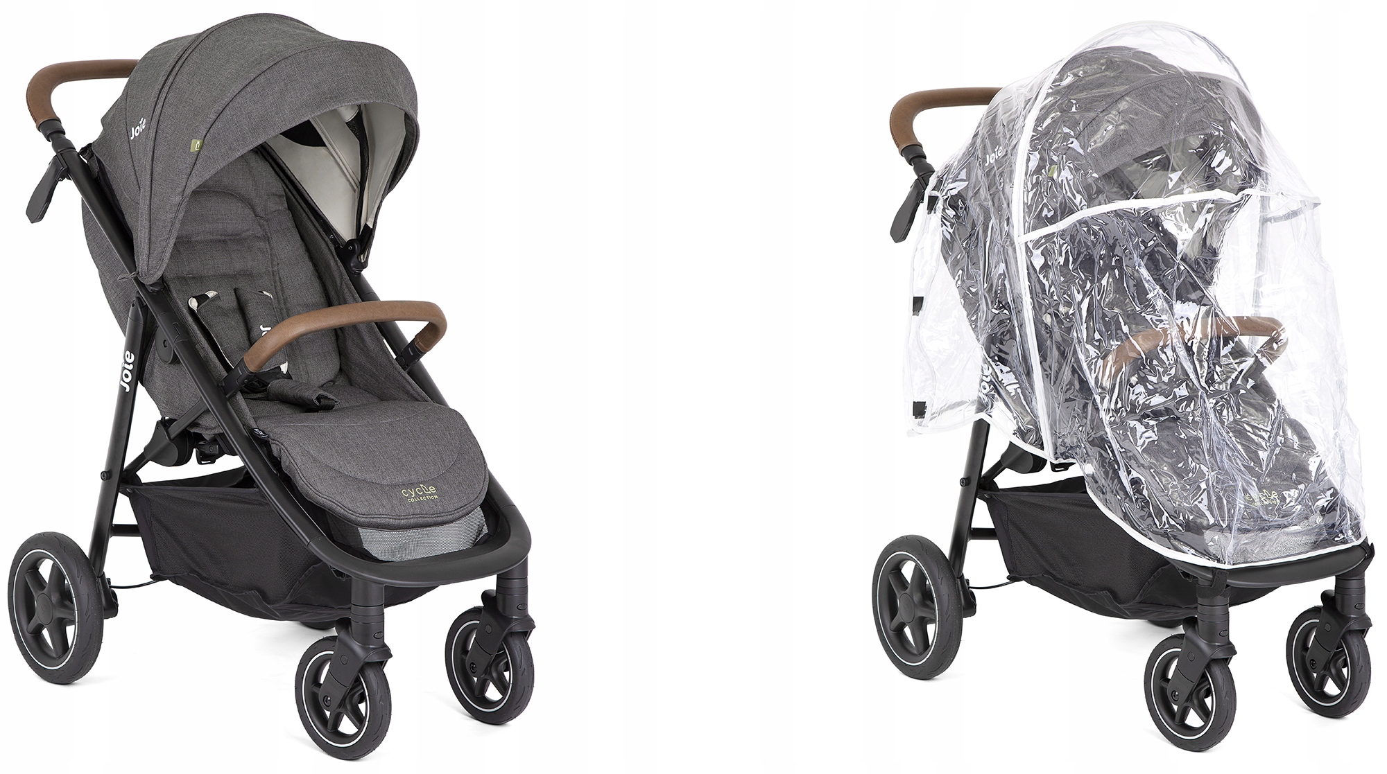 WÓZEK SPACEROWY JOIE MYTRAX PRO FOLIA SHELL GREY Stelaż Aluminiowy