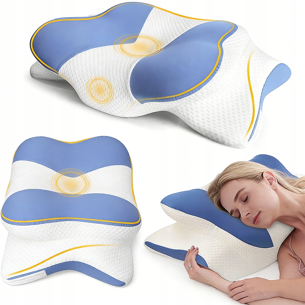 Poduszka Ortopedyczna Pianka Memory Foam Zdejmowany Pokrowiec Bambus