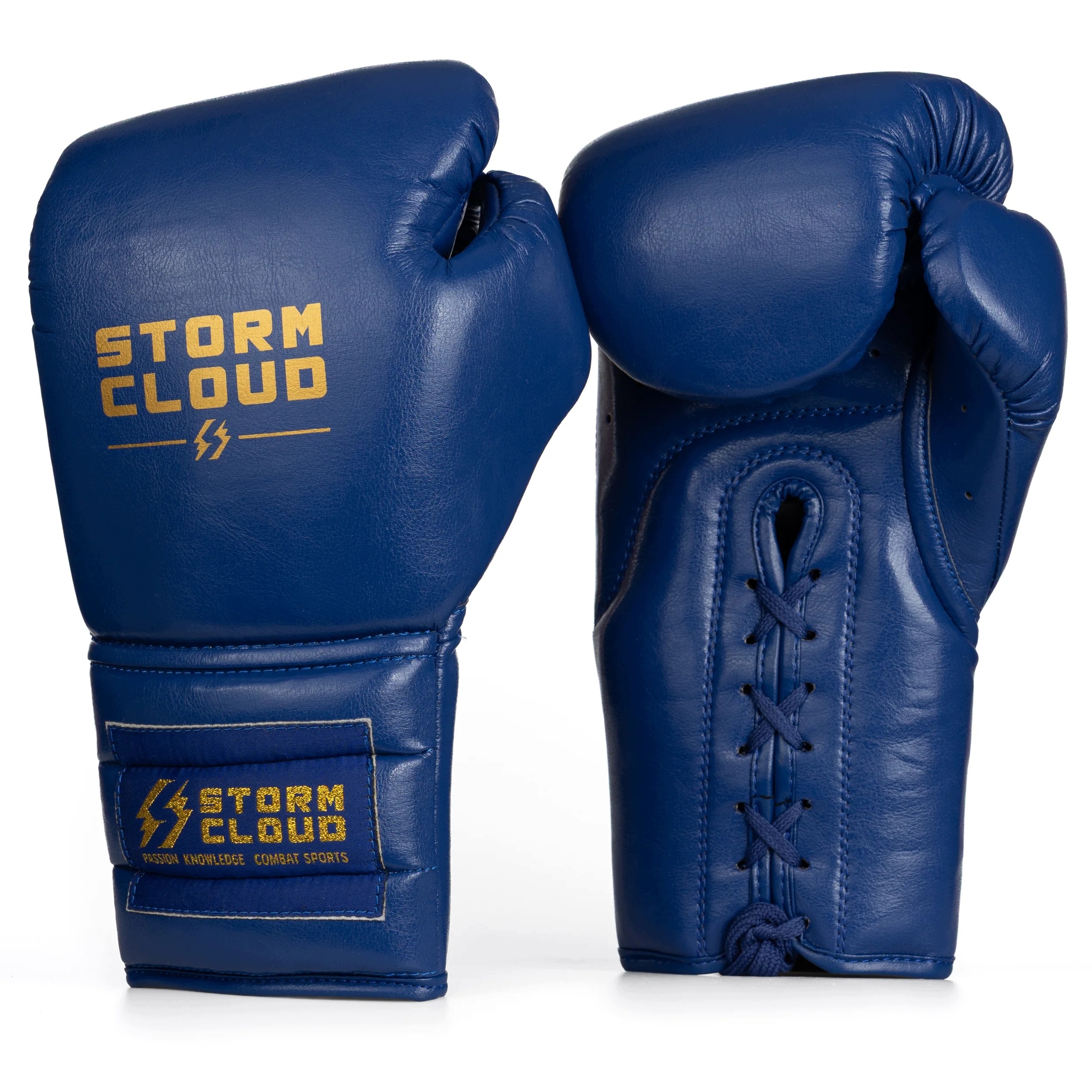 StormCloud Vanguard Elite Boxing rukavice s vázáním, modré, 14 oz