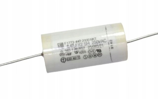 Kondensator osiowy 470nF 250VAC 630VDC 10% [1szt]