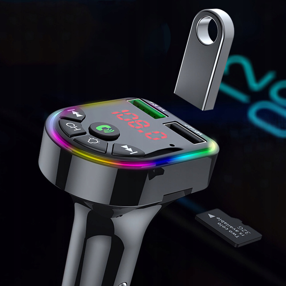 TRANSMITER FM BLUETOOTH ŁADOWARKA SAMOCHODOWA DO AUTA 2x USB QC 3.0 PD Kod producenta 05785