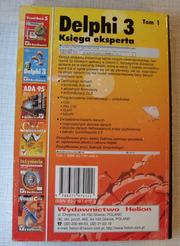 Miller, Powell - Delphi 3 Księga eksperta t.1 1998 ISBN 9788371970122