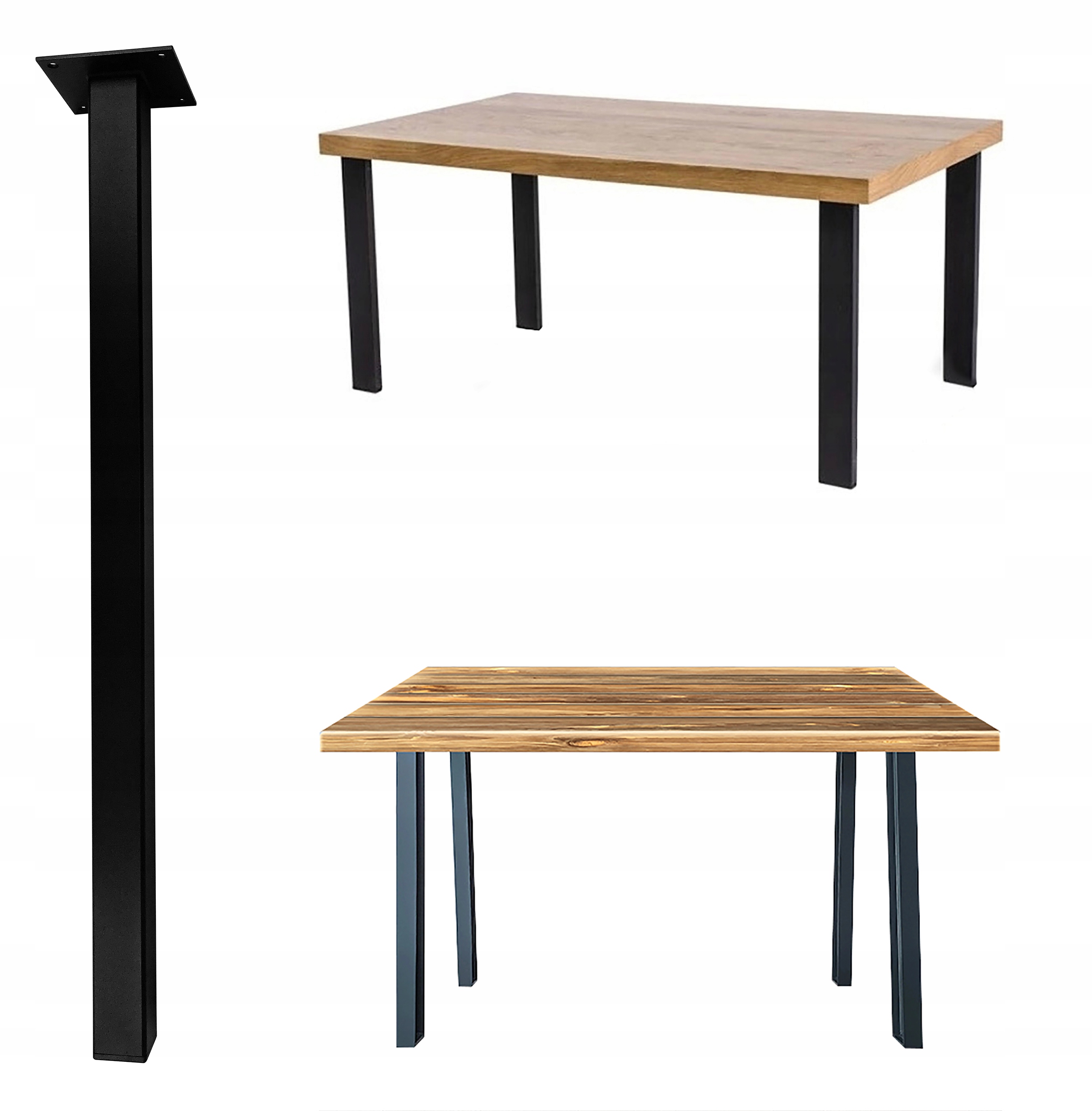 

Solidna Noga Do Stołu Czarna Stal Loft 72X40X40 Hq