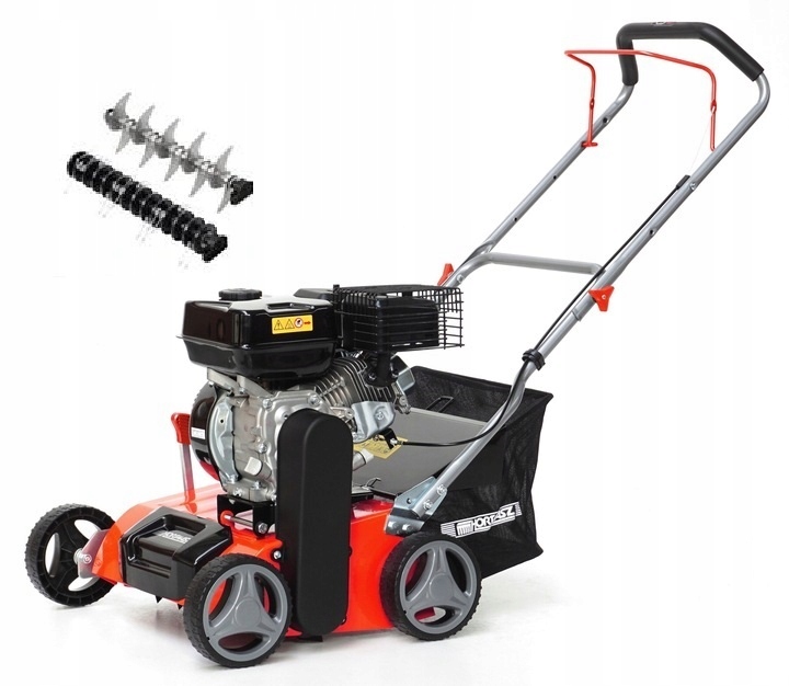 Aerator wertykulator spalinowy Hortmasz 40cm HWS350 dwa wałki BARDZO MOCNY