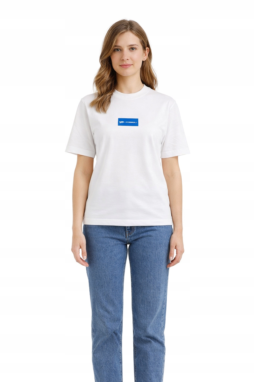 Karl Lagerfeld Bílé Tričko S Modrým Logem Bavlny Xs I4C