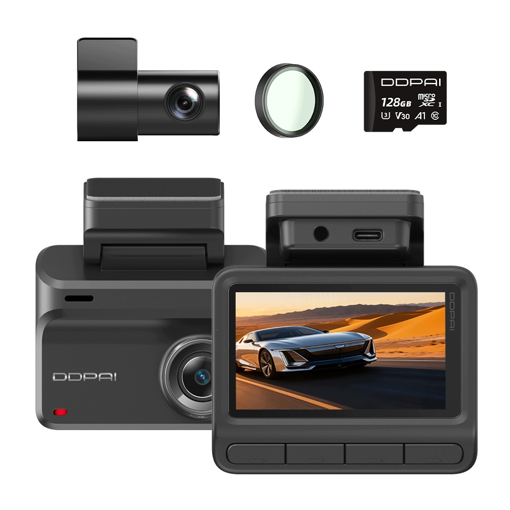 Videorekordér Ddpai Z50 Pro Automobilová 4K Gps Wifi Zadní +128GB