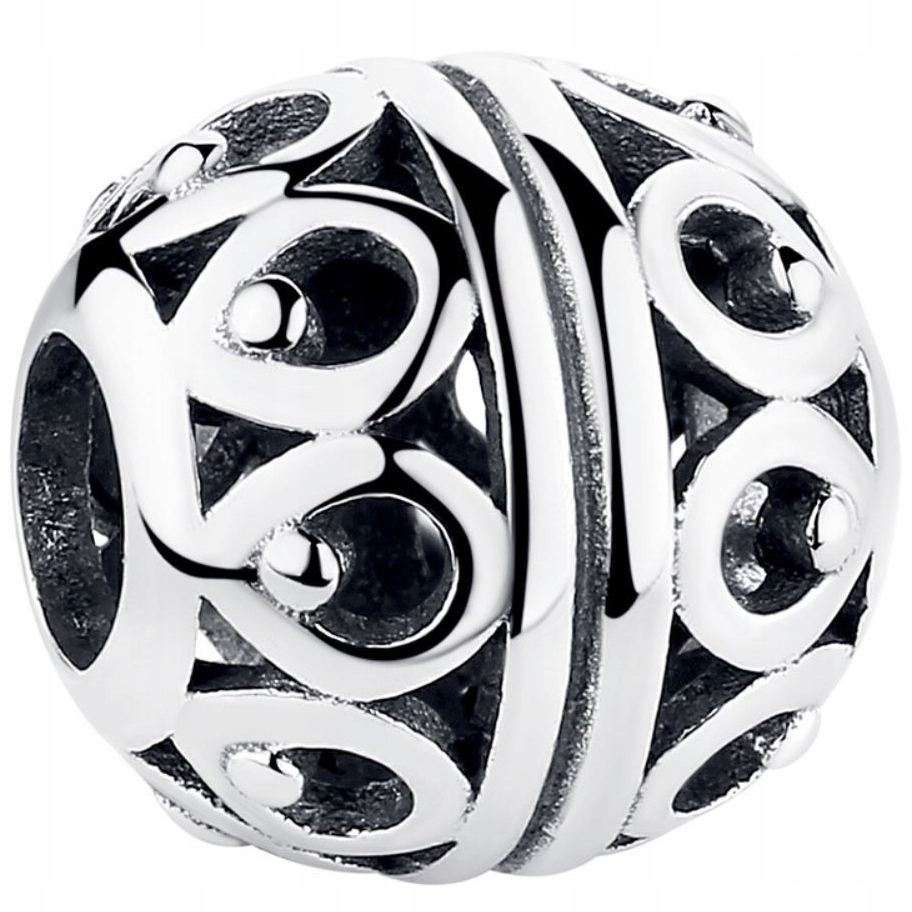

Charms Koralik okrągły Bransoletki srebro pr.925