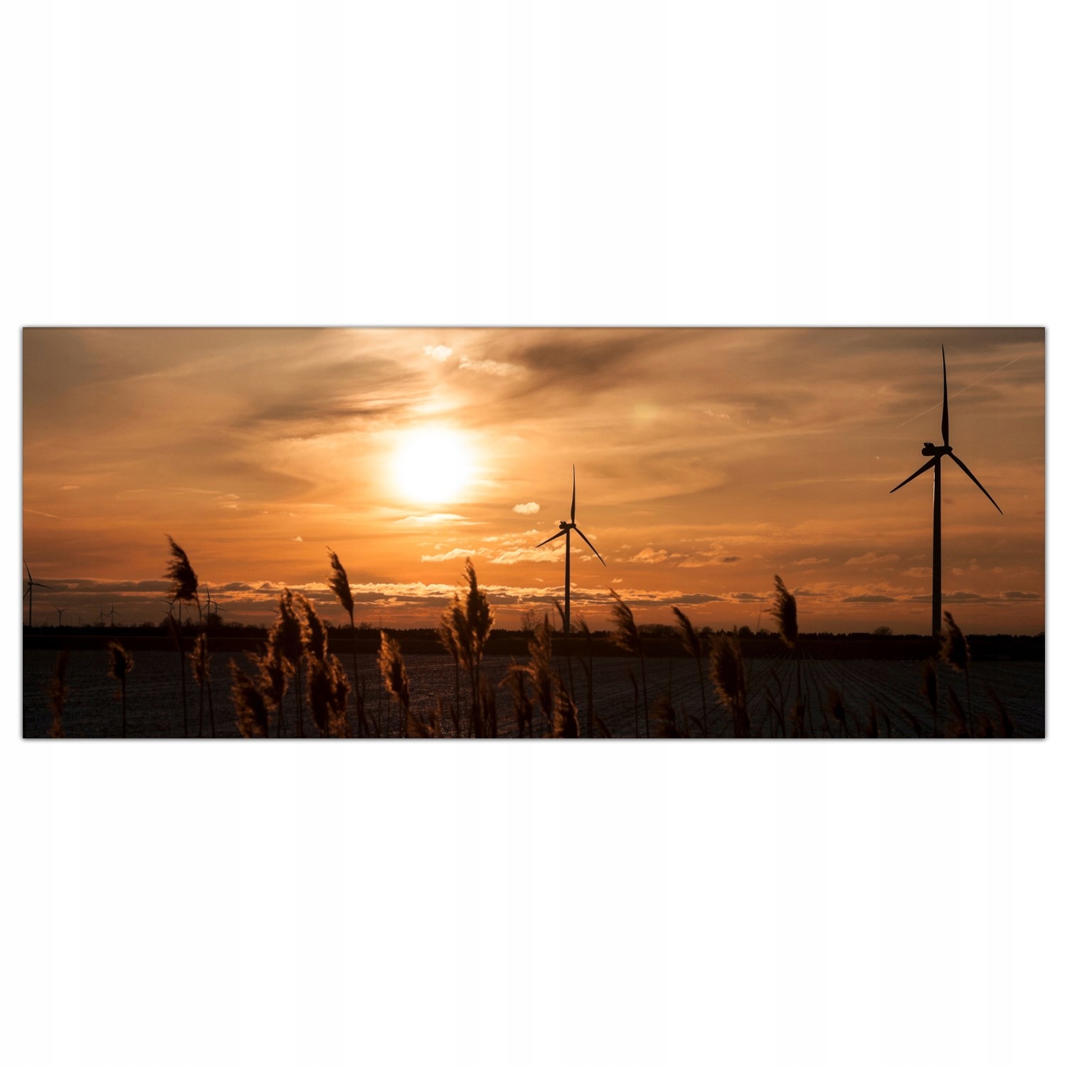 

Hartowany Obraz Szklany Młyn Zachód Słońca 125x50