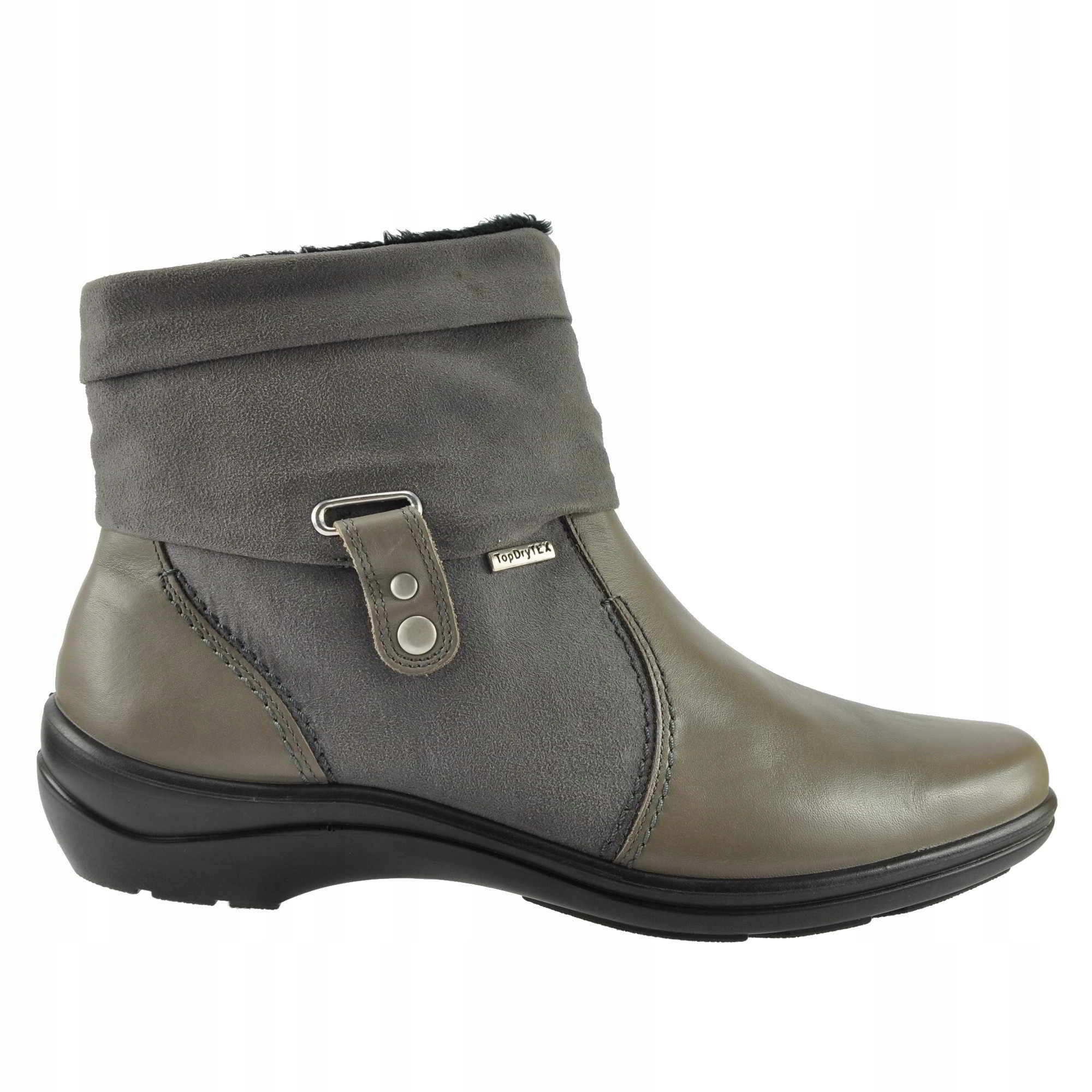 Duże botki damskie Romika 710 Cassie 12 szare 42