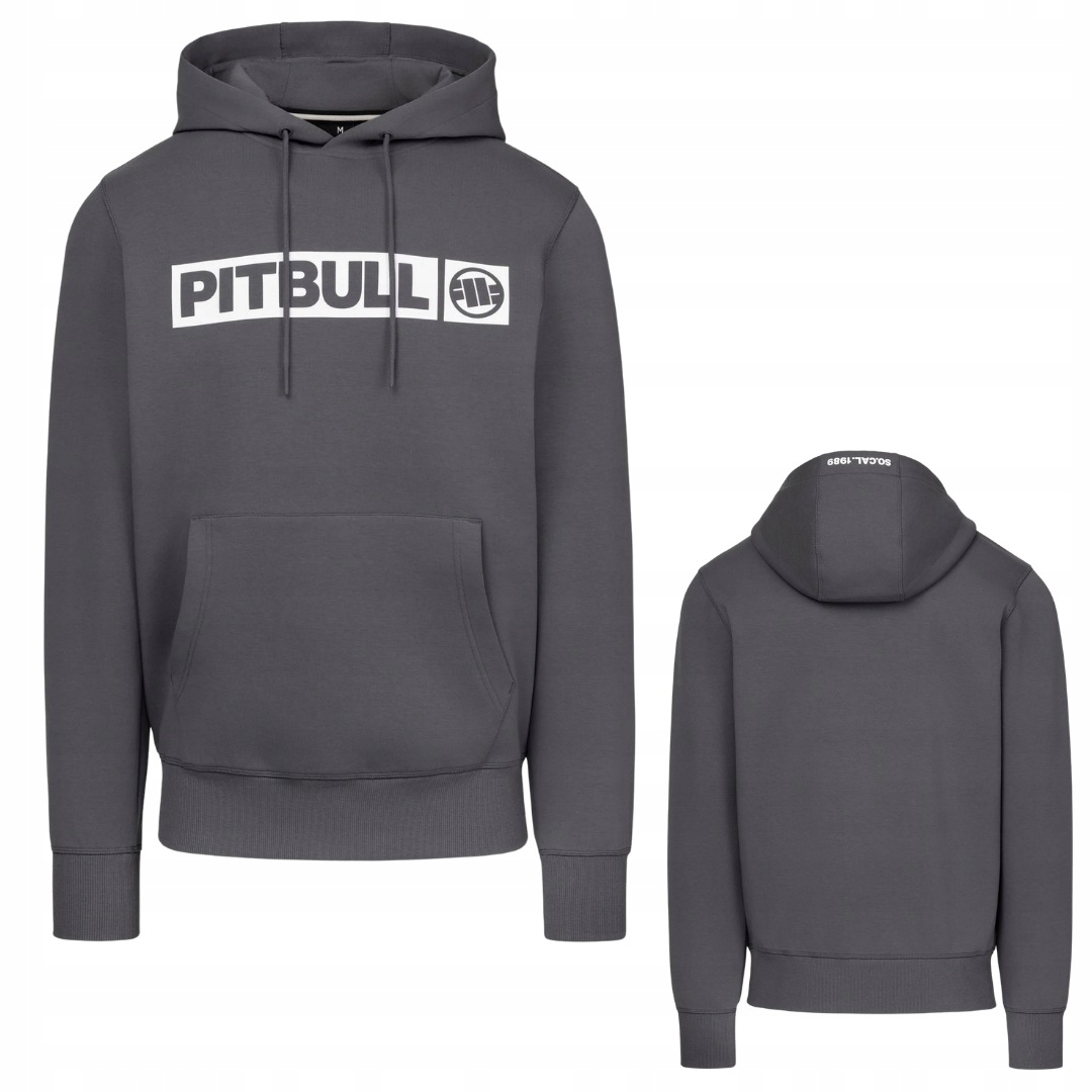 Pitbull West Coast Pánská Mikina S Kapucí Charger Graphite (grafitová) Velikost S