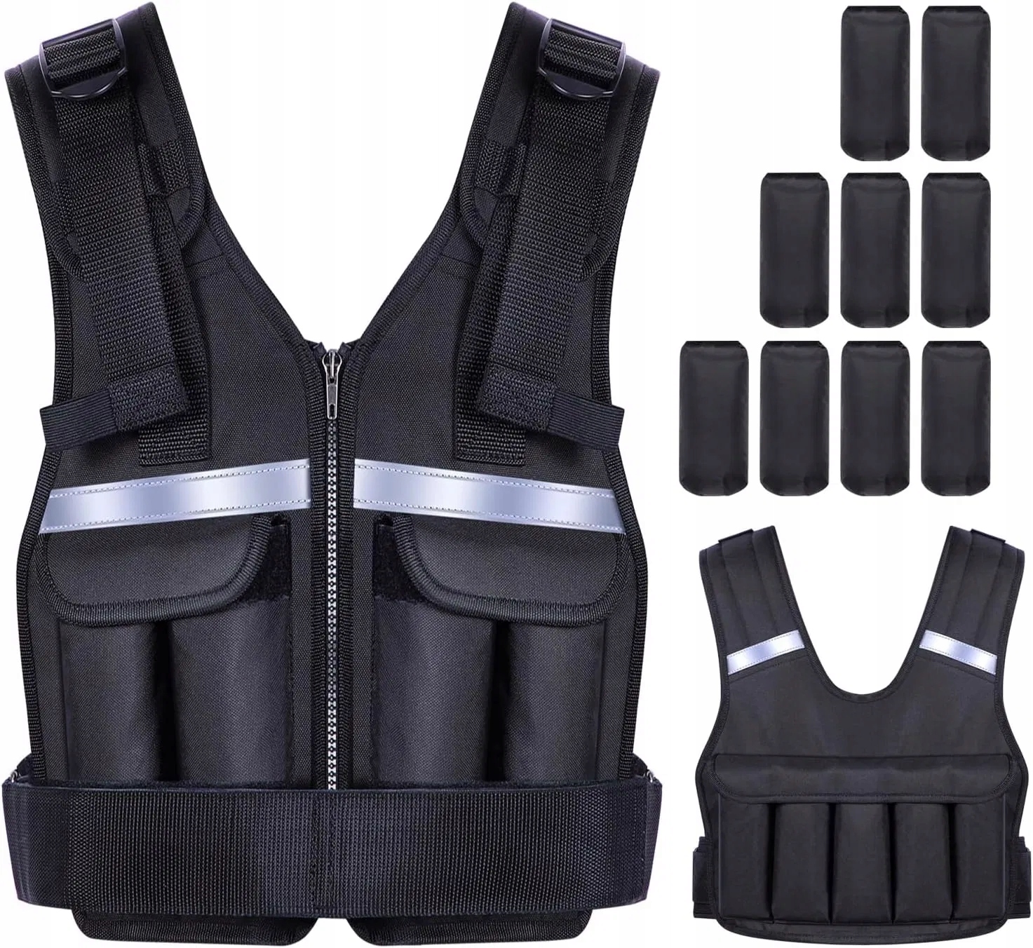 Sportneer Kamizelka obciążeniowa dla mężczyzn ,kobiet 0,9-13,6kg regulowana