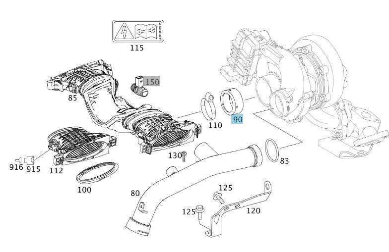USZCZELKA TURBINY I RURY DOLOTOWEJ MERCEDES OM642 Typ samochodu Samochody osobowe
