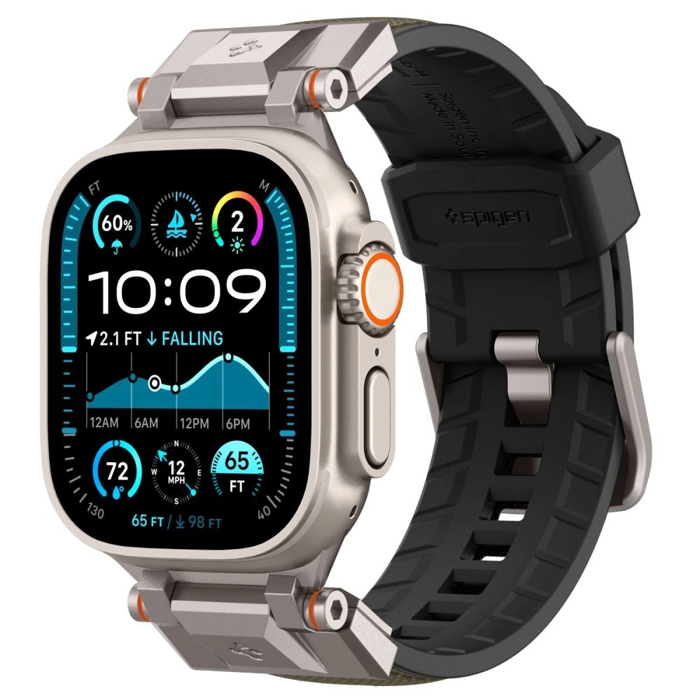 Řemínek Spigen DuraPro Armor pro Apple Watch 44 45 46 49 mm zelený