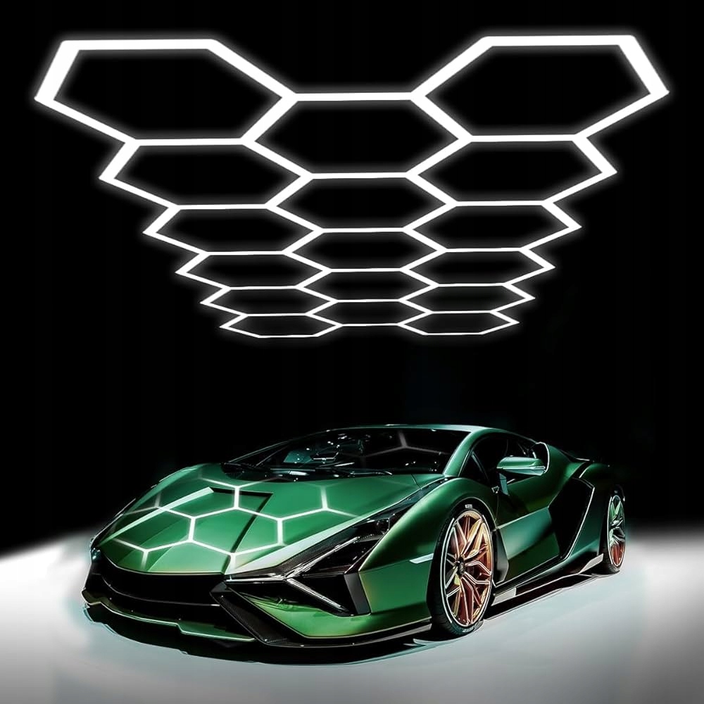 14 ks Hexagon Led Plaster Osvetlenie Panel Dielňa Garaz