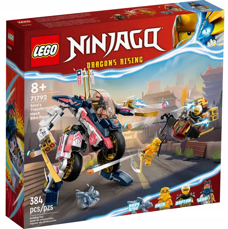 Lego Ninjago Mech Sory měnící se na závodní motocykl 71792